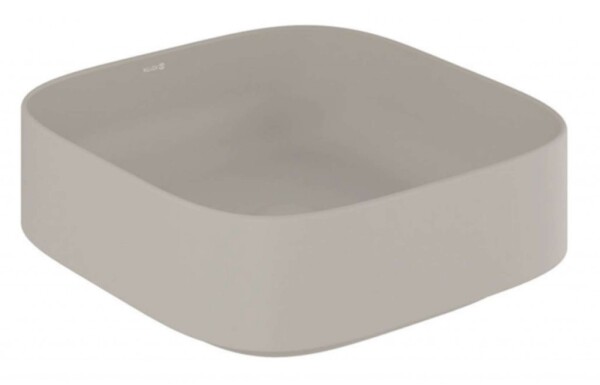 KLUDI - Resa C Umyvadlo na desku, 40x40 cm, matná písečně šedá 58CW30O2