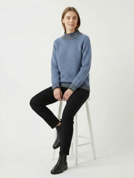 HOSH Svetr Nordic Velikost: UNI, Barva: Džínově modrá