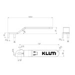 MEREO - Klum Náhradní páka pro kulové kohouty 5/4" CR975D