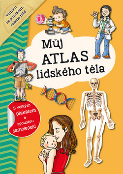 Můj atlas lidského těla + plakát a samolepky