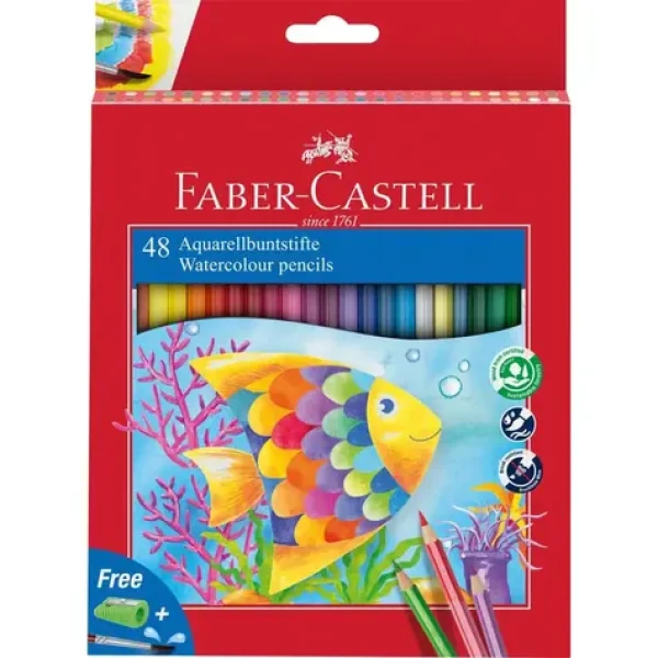 FABER-CASTELL Classic Colour - Pastelky akvarelové - papírová krabička 48 ks (114448)