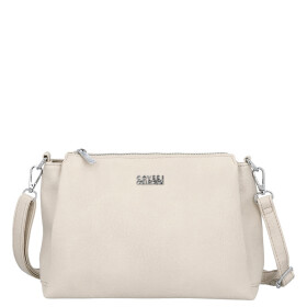 Trendy dámská koženková crossbody kabelka Denissa, béžová