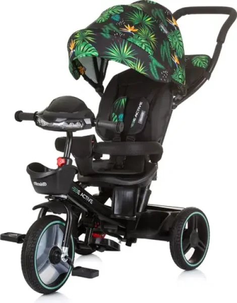 CHIPOLINO Tříkolka se stříškou Be Active 2v1 Jungle (TRKBA02405JU)