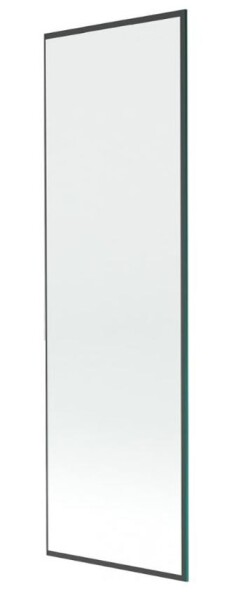 MEXEN - NEXT sklo k vanové zástěně 80x150 fix 6mm, černý rám 895-080-000-00-70