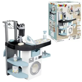 Smoby Prádelna 3v1 s žehličkou a tyčovým vysavačem Rowenta