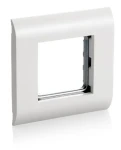 Equip Krycí rámeček French Modular bílá / Krycí rámeček / Okénko 45x45 mm / RAL9010 (125461)