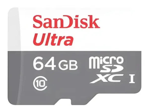 SanDisk Ultra microSDXC 64GB + adaptér / Paměťová karta / Class 10 / UHS-I / čtení až 100 MB/s (SDSQUNR-064G-GN6TA)