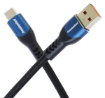 PremiumCord USB-C - USB-A modrá / Kabel / rychlé nabíjení 5A / QC4+ / USB 2.0 / 1 m (ku31cy1)