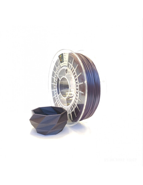 PETG filament BICOLOR METALLIC - 1,75 mm - VIOLET SILVER Print With Smile 0,75kg