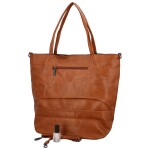 Trendová dámská koženková kabelka přes rameno Ramira, hnědá