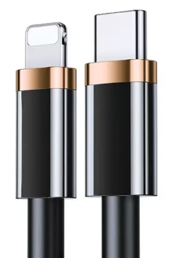 USAMS SJ484 Datový Kabel Lightning - Type C 1.2m černá / 20W PD Fast Charge (6958444935638)