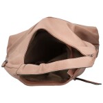 Trendy dámská koženková kabelka na rameno Gevora, starorůžová