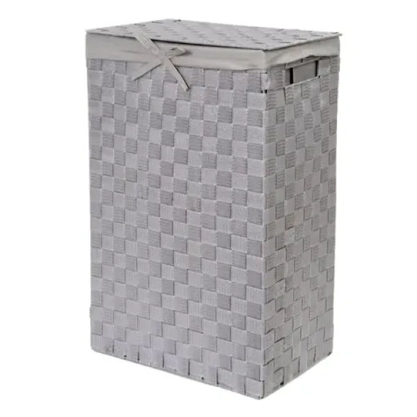 Compactor Stan Koš na prádlo s víkem 55 L šedý / 25 x 38 x 60 cm (3370910074277)