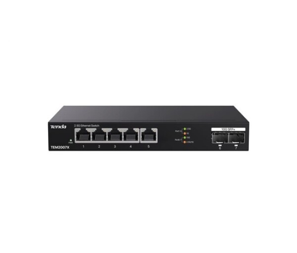Tenda TEM2007X 5x RJ45 2.5G + 2x SFP+ 10G Multi-Gigabit Switch EDF_1049023