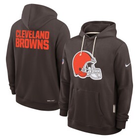 Nike Pánská mikina Cleveland Browns NFL 2025 Sideline Standard Issue Hoodie Velikost: M