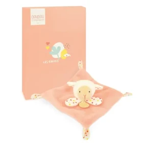 Doudou Plyšový muchláček růžový Ovce 19 cm
