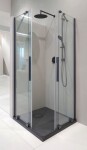 DEANTE - Sprchový kout Prizma titanová, čtvercová, 90x90 cm KPNDP09P09