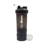 Vícedílný šejkr Sway Black 600 ml - GymBeam (600 ml, multicolor) (28477-1-600ml-black-white)