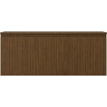 MEXEN/S - Rivel koupelnová skříňka pod umyvadlo 120 cm s deskou, 1 šuplík, reliéf , ořech 91A20-12047-1-BFC86