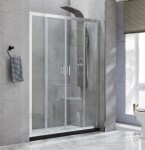 OLSEN SPA - Sprchové dveře VILAR - Barva rámu - Hliník leštěný, Rozměr A - 180, Rozměr C - 190, Směr zavírání - Univerzální Levé / Pravé, Výplň - Čiré bezpečnostní sklo - 6 mm OLBENW102918CC