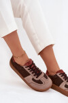 Kožené semišové barefoot tenisky dámské Zazoo N1277 hnědé 37