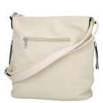 Zajímavá dámská koženková crossbody kabelka Denisa, béžová