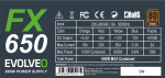 EVOLVEO FX 650, 650W ATX, bronze,