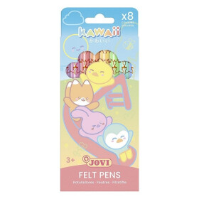 JOVI Kawaii fixy tenké 8 ks