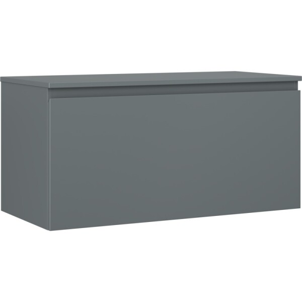 MEXEN/S - Orio koupelnová skříňka pod umyvadlo 100 cm s deskou, 1 šuplík, grafit mat 91A10-10047-1-BFC66