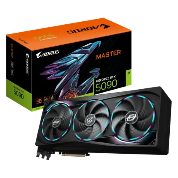 GIGABYTE AORUS GeForce RTX 5090 MASTER 32GB / 2655MHz / 32GB GDDR7 / 512-bit / 1x HDMI + 3x DP / 1000W (16) (GV-N5090AORUS M-32GD)