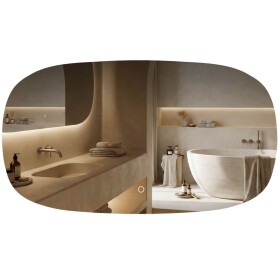 REA - Zrcadlo LED 100x60cm TOP-4 HOM-01523