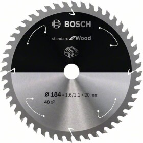 Bosch Accessories Bosch 2608837703 tvrdokovový pilový kotouč 184 x 20 mm Počet zubů (na palec): 48 1 ks