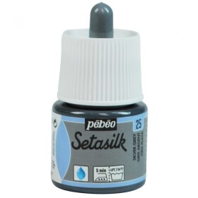 Pébéo Barva na hedvábí Setasilk 45 ml - stříbrnošedá 25