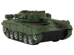Mamido Vojenský tank 1:18 na dálkové ovládání RC s efekty 27 MHz zelený
