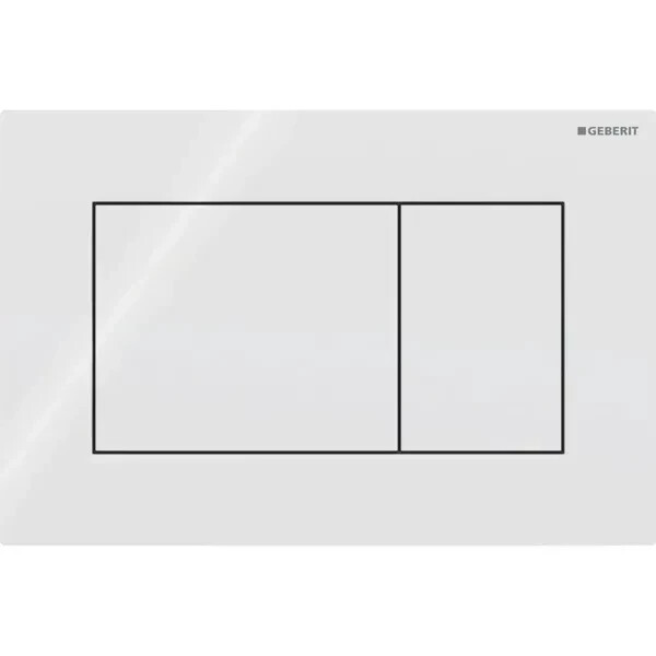 Geberit ovládací tlačítko SIGMA01 SQUARE bílé HRANATÉ plast 115.660.11.1