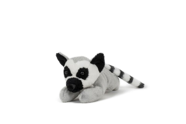 Plyšový lemur kata ležící 7 × 18 cm