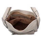 Dámská praktická koženková kabelka/batoh Milie, béžová