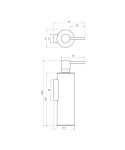 OMNIRES - MODERN PROJECT dávkovač tekutého mýdla, závěsný, kartáčovaný nikl MP60721NI