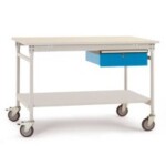 Manuflex LD1113.6011 ESD ESD pracovní stůl UNIDESK s kaučuk deska, rezedově zelená RAL 6011, Šxhxv = 2000 x 800 x 720-73