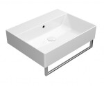 GSI - KUBE X keramické umyvadlo 60x47cm, bez otvoru, bílá ExtraGlaze 9431011