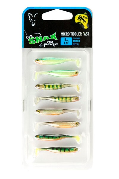 Fox Rage Gumová Nástraha Micro Tiddler Fast Mixed Colour 5cm 8ks,Fox Rage Gumová Nástraha Micro Tiddler Fast Mixed Colour 5cm 8ks