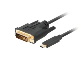 Lanberg USB-C - DVI-D 24+1 černá / Kabel / 3m (CA-CMDV-10CU-0030-BK)
