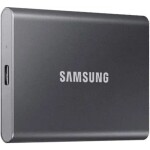 SAMSUNG T7 Externí SSD disk 1TB šedá / Externí SSD / R: 1050 MBs W: 1000MBs / USB-C / 3y (MU-PC1T0T/WW)