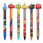 Colorino gumovatelné pero Cars, 36 ks, modrá náplň, displej - 36ks