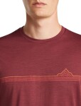 Pánské merino triko krátký rukáv ICEBREAKER Mens Merino 150 Tech Lite SS Tee Range Stripes, Port velikost: XXL