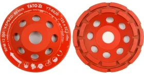 Yato Kotouč brusný diamantový 125 x 22,2 mm (YT-6030) / Dvouřadý / Pro úhlové brusky / 12 200 ot/min (YT-6030)