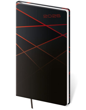 Týdenní diář 2026 Helma kapesní - Vario Black design