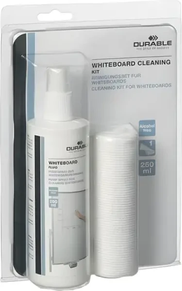 Durable Čisticí sada na whiteboard / Čisticí sada / sprej 250 ml / utěrka 25x25 cm (583300)