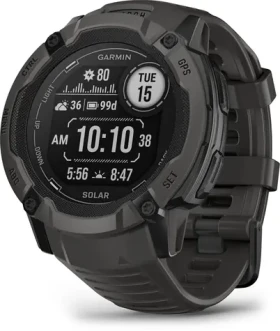 Garmin Instinct 2X Solar 50mm Graphite / chytré hodinky / GPS / BT / 10 ATM / měření denní aktivity / solární dobíjení (010-02805-00)
