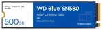 WD Blue SN580 500GB / M.2 SSD 2280 / PCIe Gen4 x4 / TLC / R: 4000 MBps / W: 3600 MBps / 5y (WDS500G3B0E)